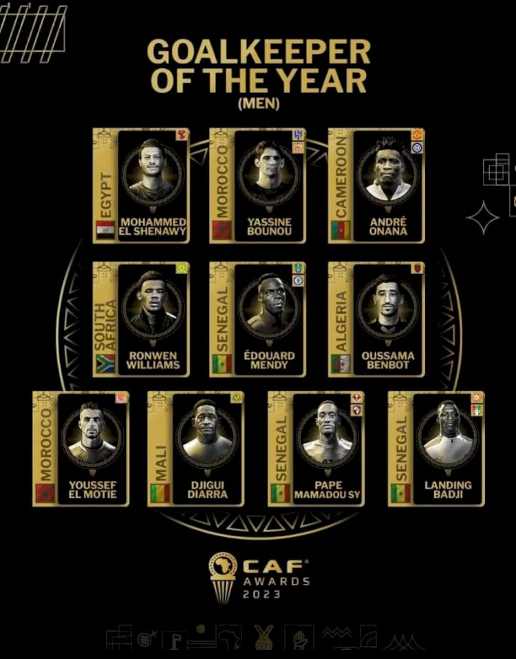 CAF AWARDS: INNOVATION SUR LA RÉCOMPENSE DE GARDIEN DE BUT DE L'ANNÉE.