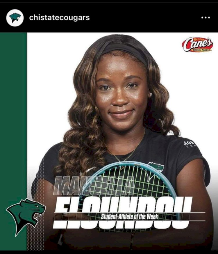 Tennis : Manuella Eloundou élue meilleure étudiante-athlete de la semaine avec Chicago state university.