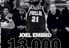 NBA : Joel Embiid franchit la barre des 13 000 points avec les 76ers !