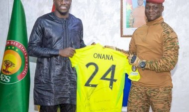 FOOTBALL : ANDRÉ ONANA REÇU PAR LE CHEF D'ÉTAT BURKINABÉ !