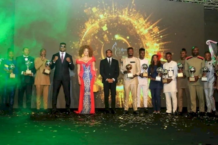 Emmanuel Mahop et Gisèle Ngah Manga sacrés ballon d'or camerounais 2023.