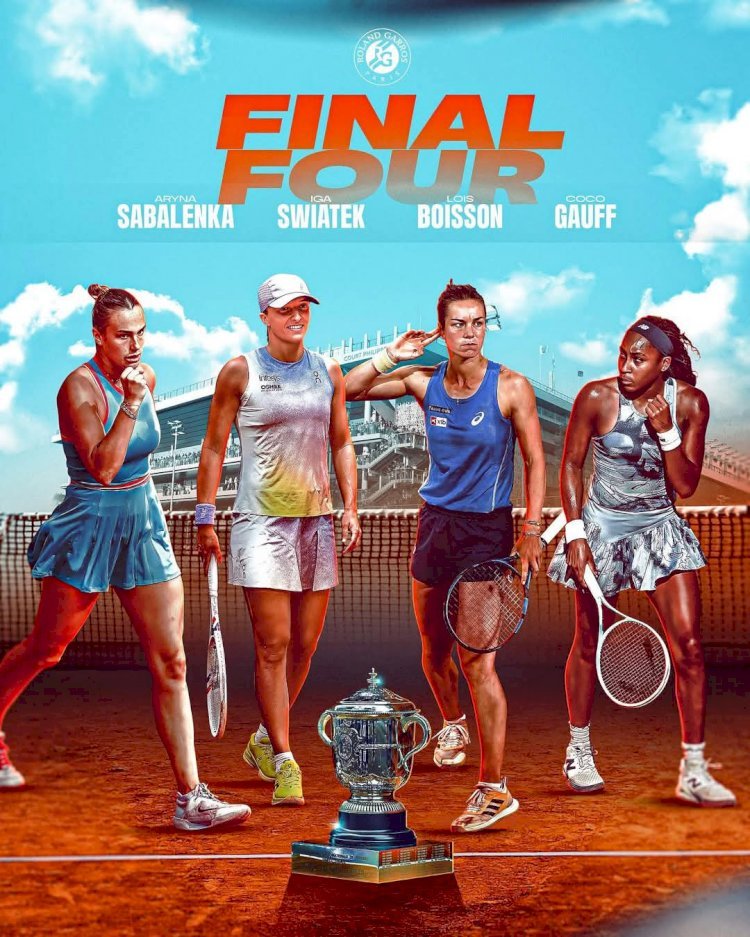 Roland-Garros : Une Affiche de Demi-finales Explosives, Sabalenka Face à Swiatek et Gauff Contre Boisson!
