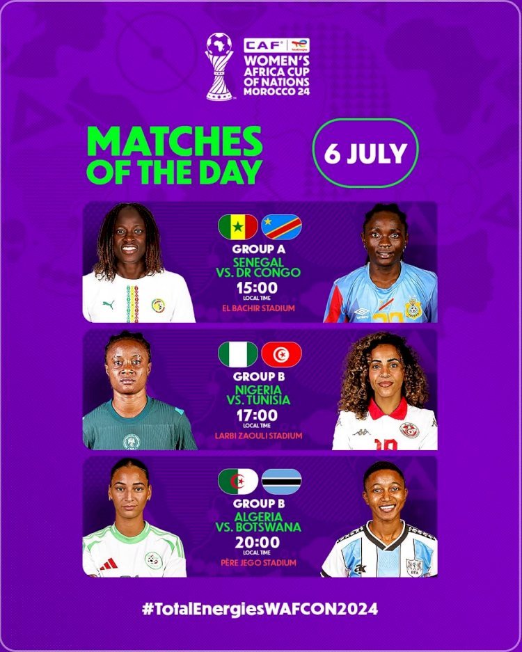 CAN FÉMININE MAROC 2024 : TROIS MATCHS AU PROGRAMME CE JOUR !