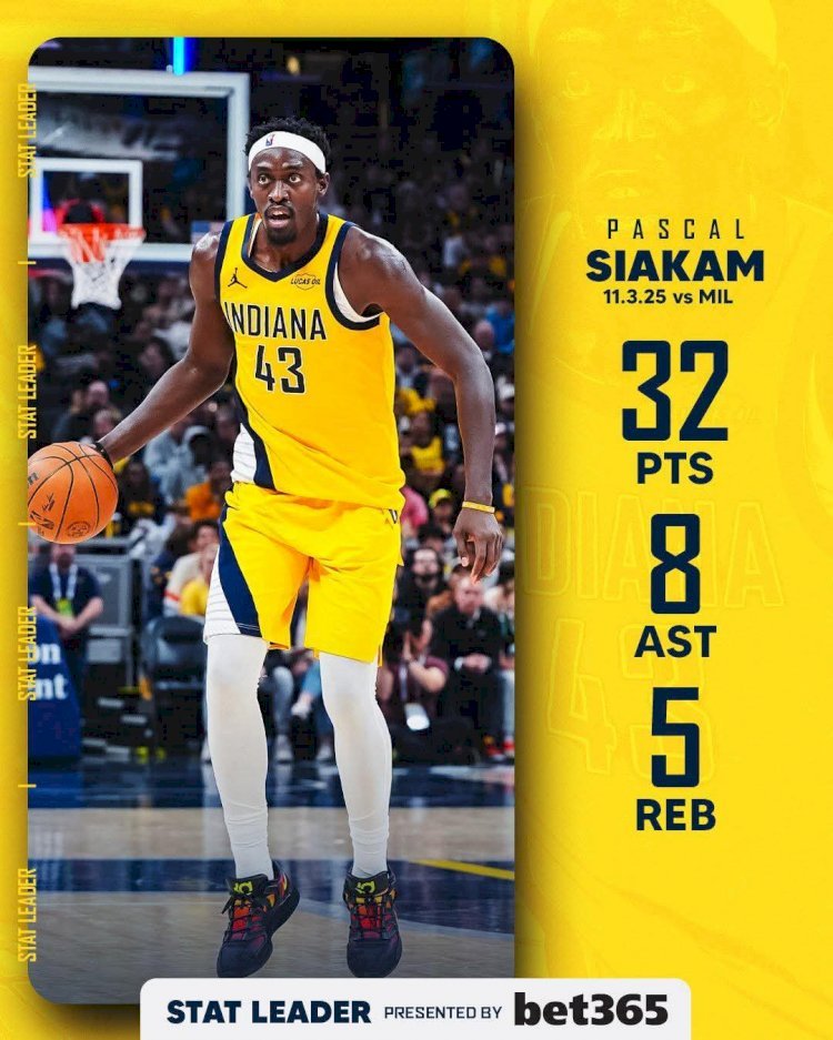 NBA : Pascal Siakam monstrueux malgré la défaite des Pacers face aux Bucks!