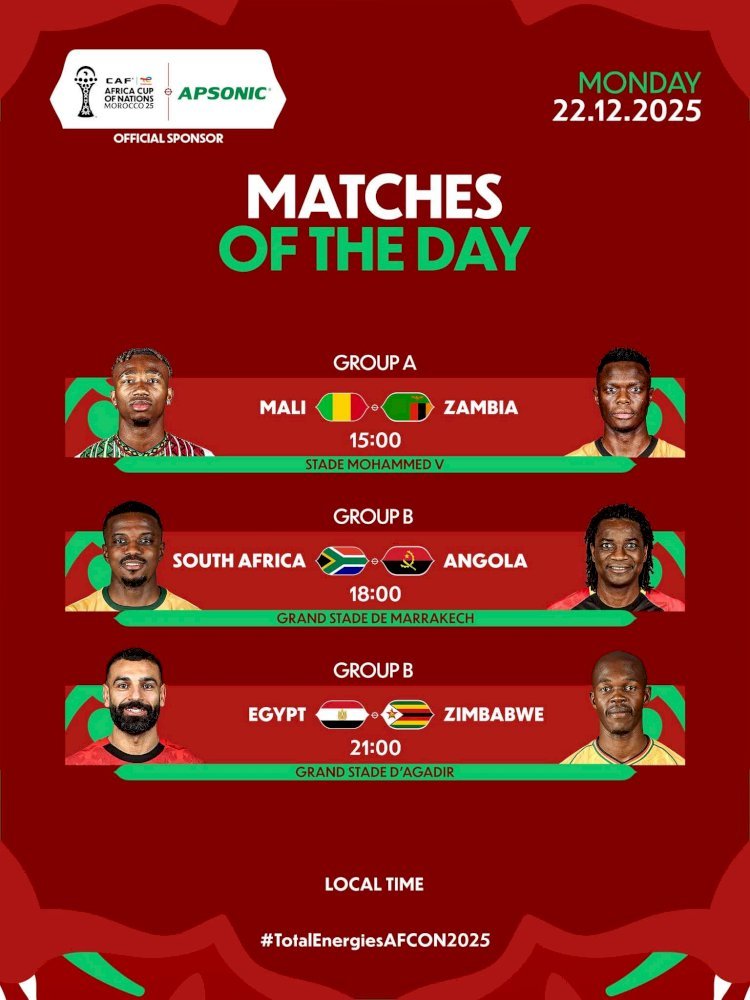 CAN TotalEnergies 2025 : Trois affiches de prestige au menu de ce lundi!