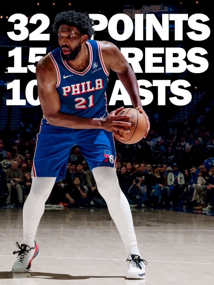 NBA : Joel Embiid impérial, MVP de la nuit face aux Rockets !