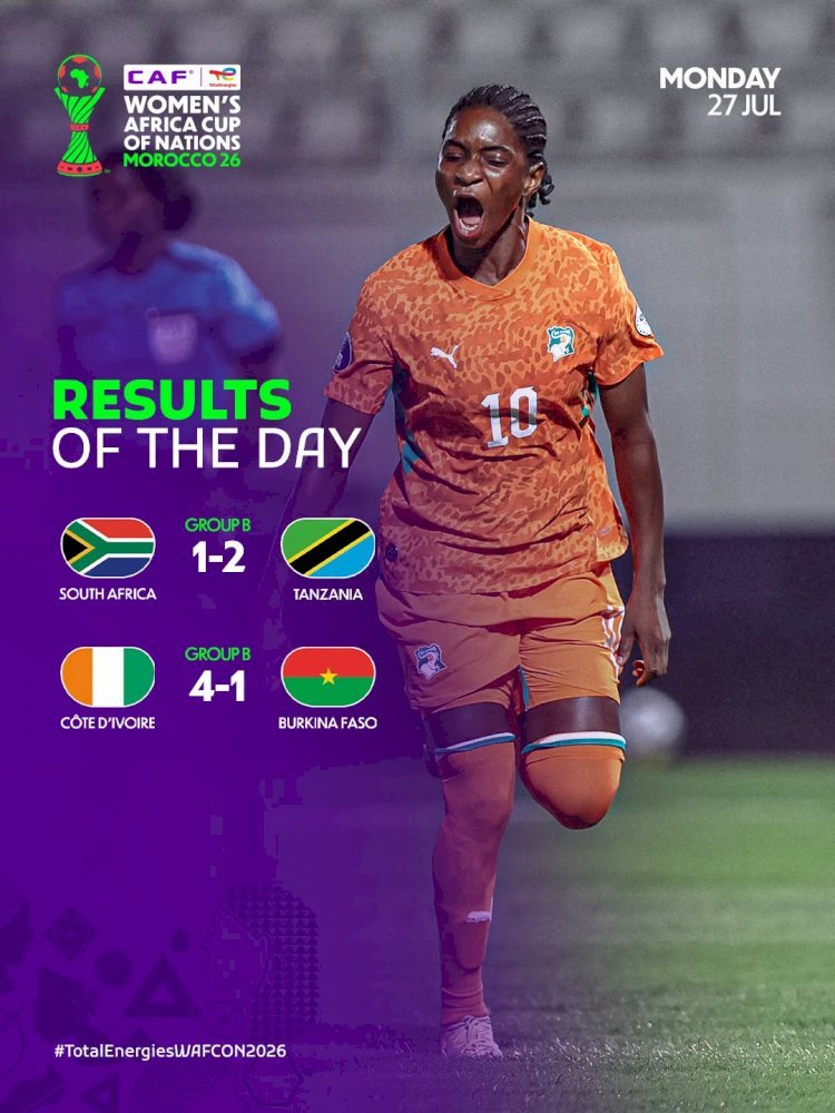 CAN Féminine 2026 : La Côte d'Ivoire impressionne, la Tanzanie surprend !
