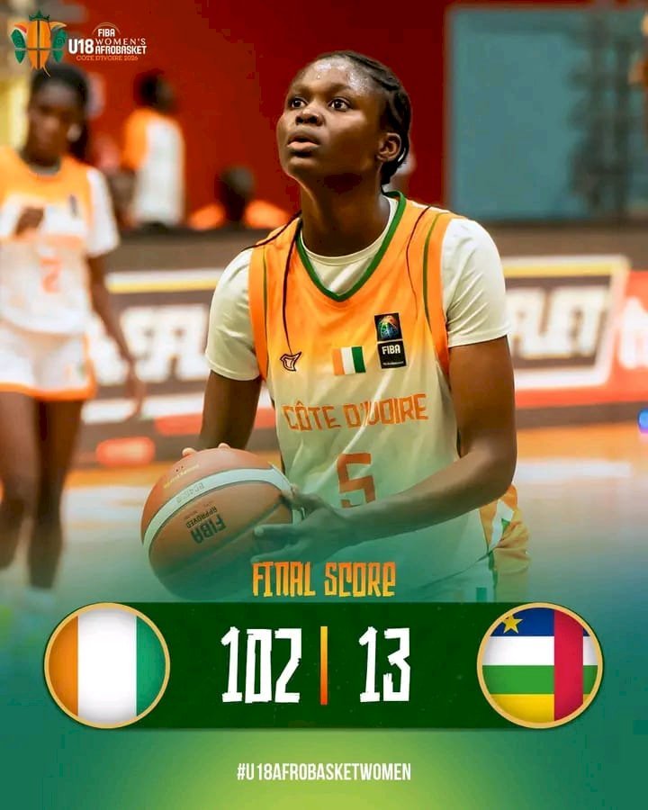 AfroBasket U18 Féminin : La Côte d'Ivoire écrase la Centrafrique (102-13) !