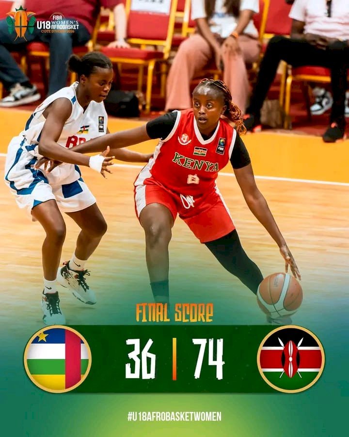 AfroBasket U18 Féminin : le Kenya corrige la Centrafrique et frappe fort !