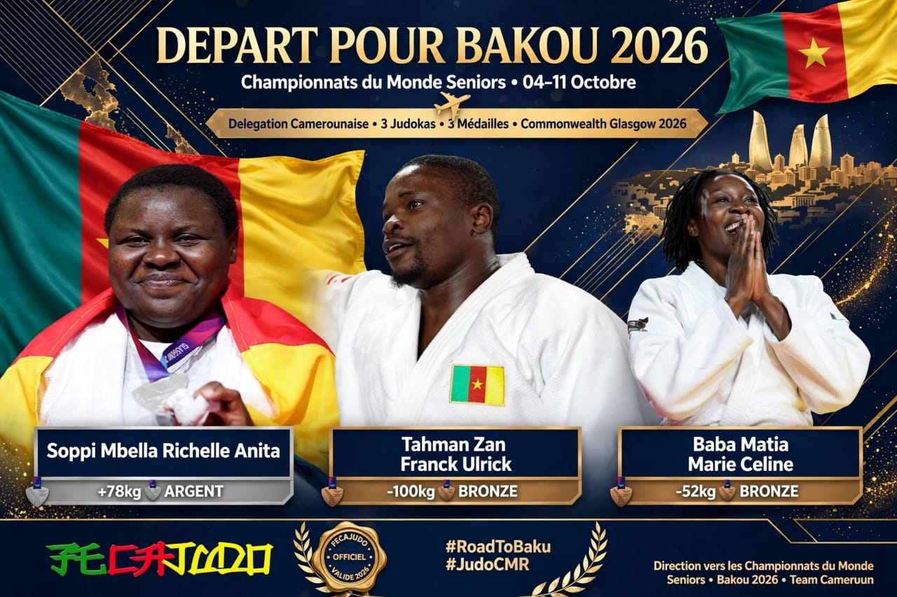 Trois judokas Camerounais engagés aux championnats du Monde Seniors de Bakou